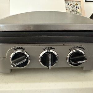 Cuisinart Panini Press, Stainless Steel Griddler, Sandwich Maker & More, 5-IN-1